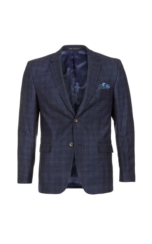 Angelotti Check Blazer Blue Multi 50 