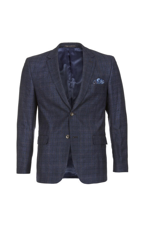 Angelotti Check Blazer Blue Multi 120 