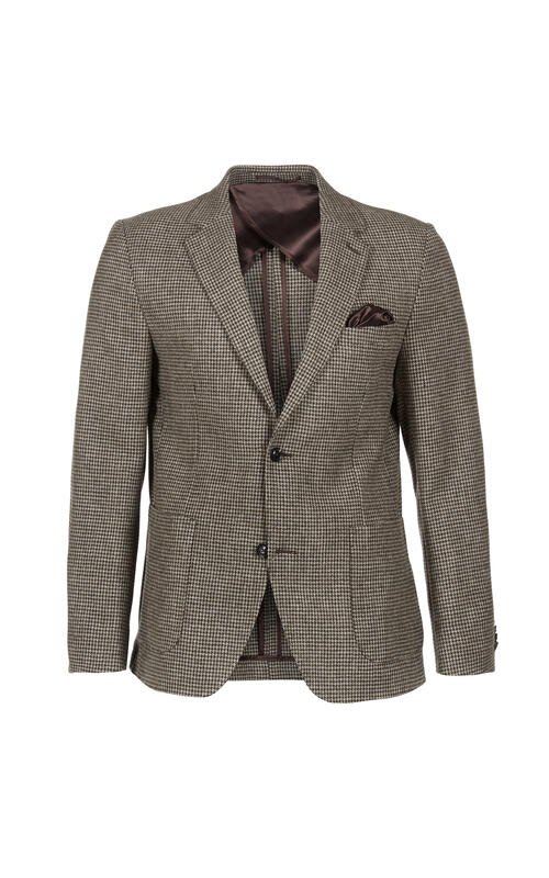 Giacinto H. Tooth Blazer Khaki Multi 120 