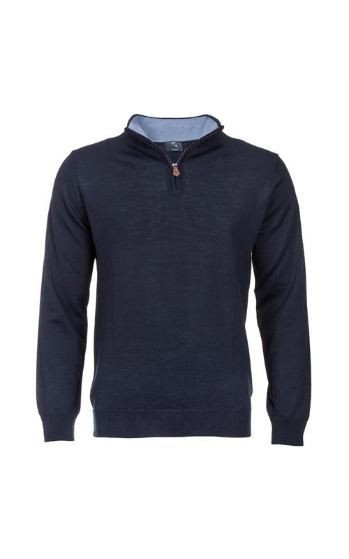 Gio Merino½ Zip Navy L 