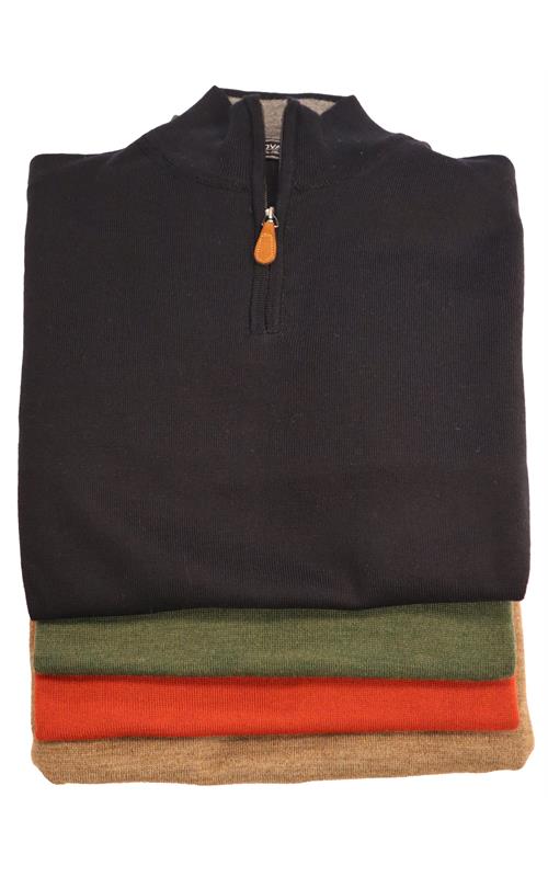 Gio Merino½ Zip Navy L 