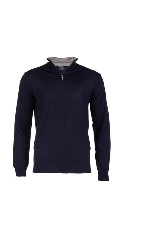 Gio Merino½ Zip Navy L 