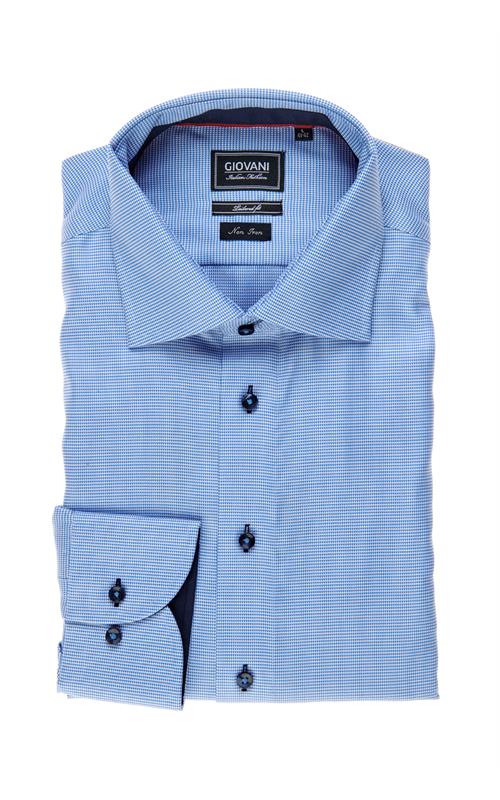 Gio Non Iron Shirt LS Cobalt M 