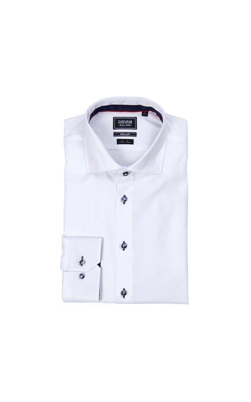 Gio Non Iron Shirt LS White L 