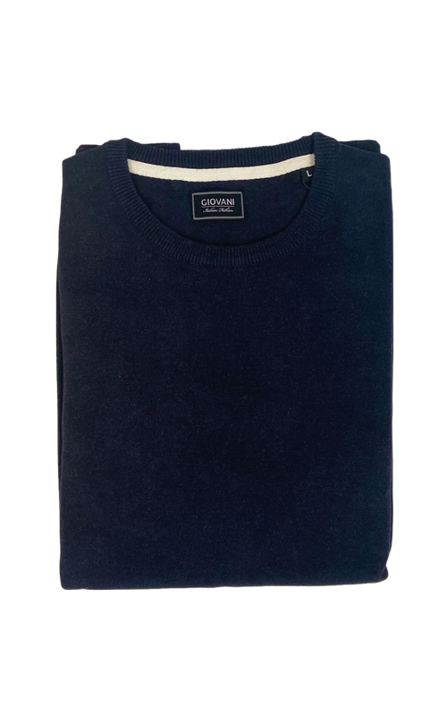 Profilgenser Rund hals Navy M 