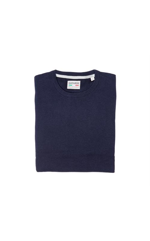 Profilgenser Rund hals Navy M 